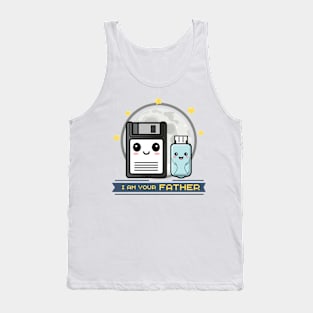 Retro Floppy Disk And USB Stick Tank Top